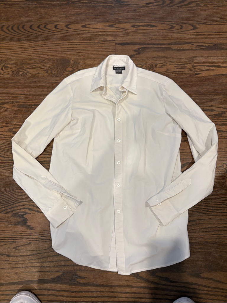Alfani Women’s White Button-Front Dress Shirt